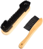 Set di spazzole per tavolo da biliardo 2 pezzi - Spazzola in legno - Materiale duraturo - Pulizia efficace - Adatto per tavoli - Dimensione 23 cm - Spazzola per pulizia