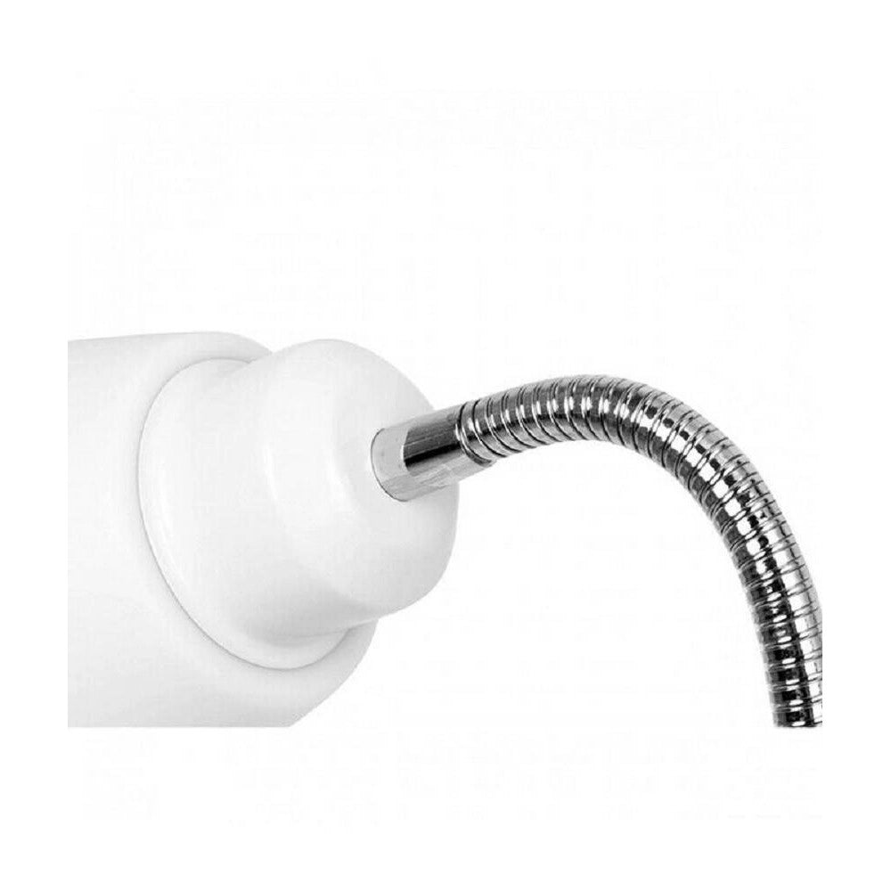 Trade Shop - Lampada Piantana Da Terra 180cm 2 Bracci Paralume Luce Orientabile Casa Ufficio -