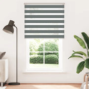 vidaXL Tenda a Rullo Zebra Larghezza Tessuto 125,9 cm Poliestere