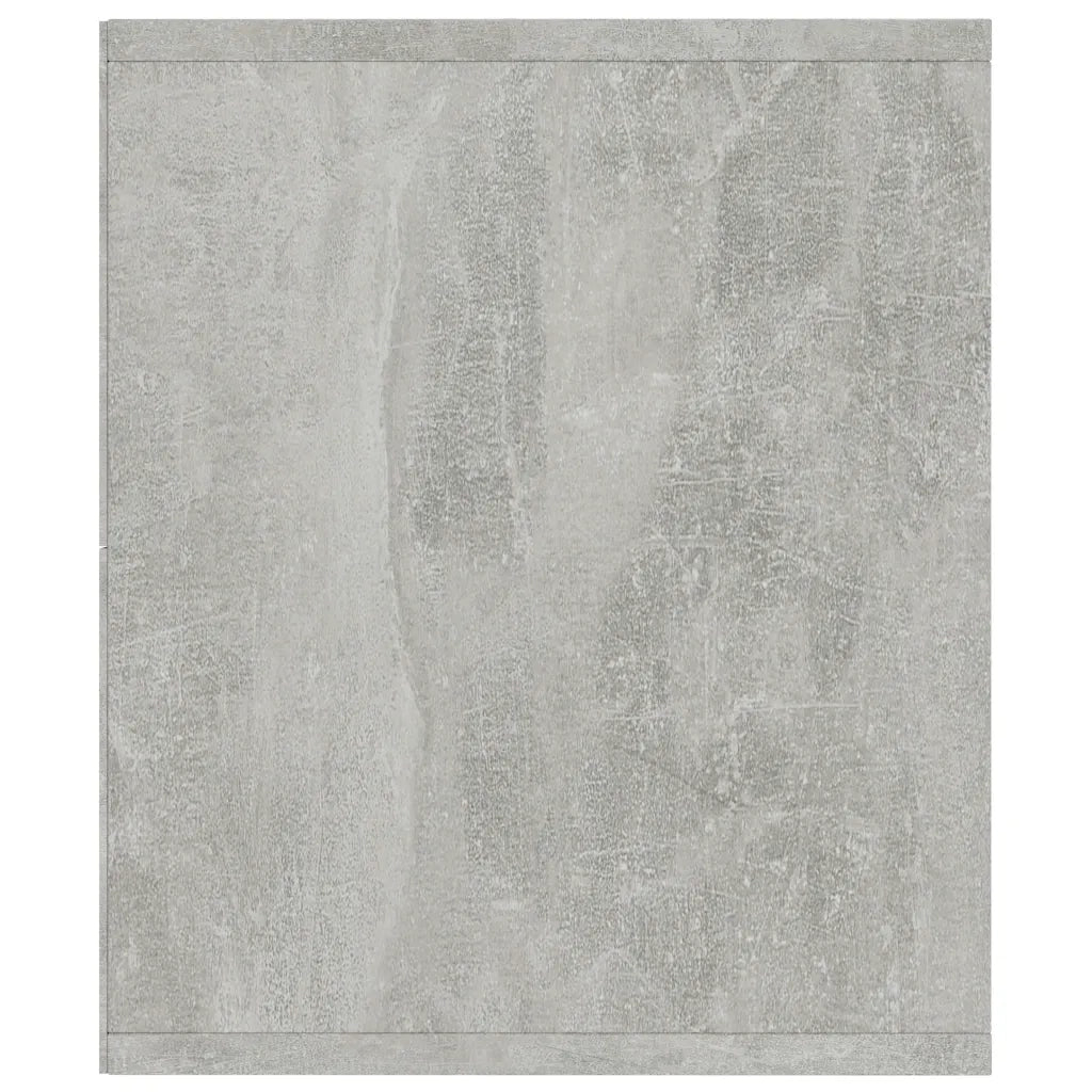 Libreria-Mobile TV Grigio Cemento 143x30x36 cm