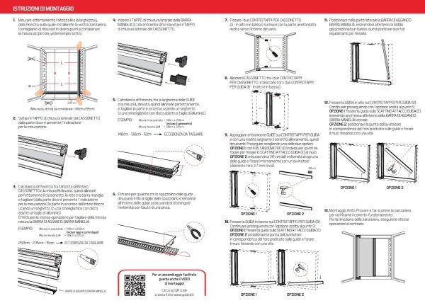 Zanzariera a Rullo Riducibile Laterale SENZA GUIDA A TERRA 140 x 250 Bianco 9010