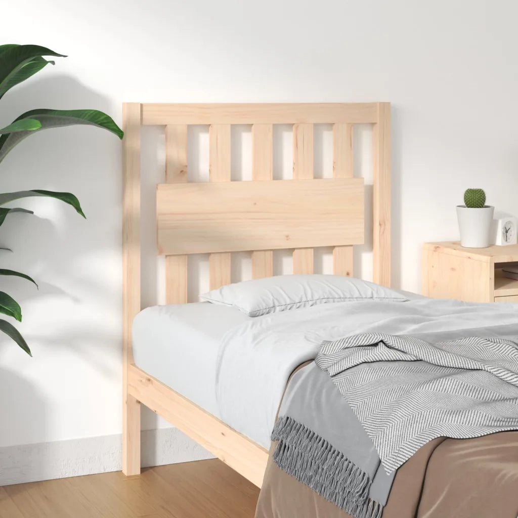 Testiera per Letto-Testata-Testiera Decorativa 80,5x4x100 cm in Legno Massello di Pino