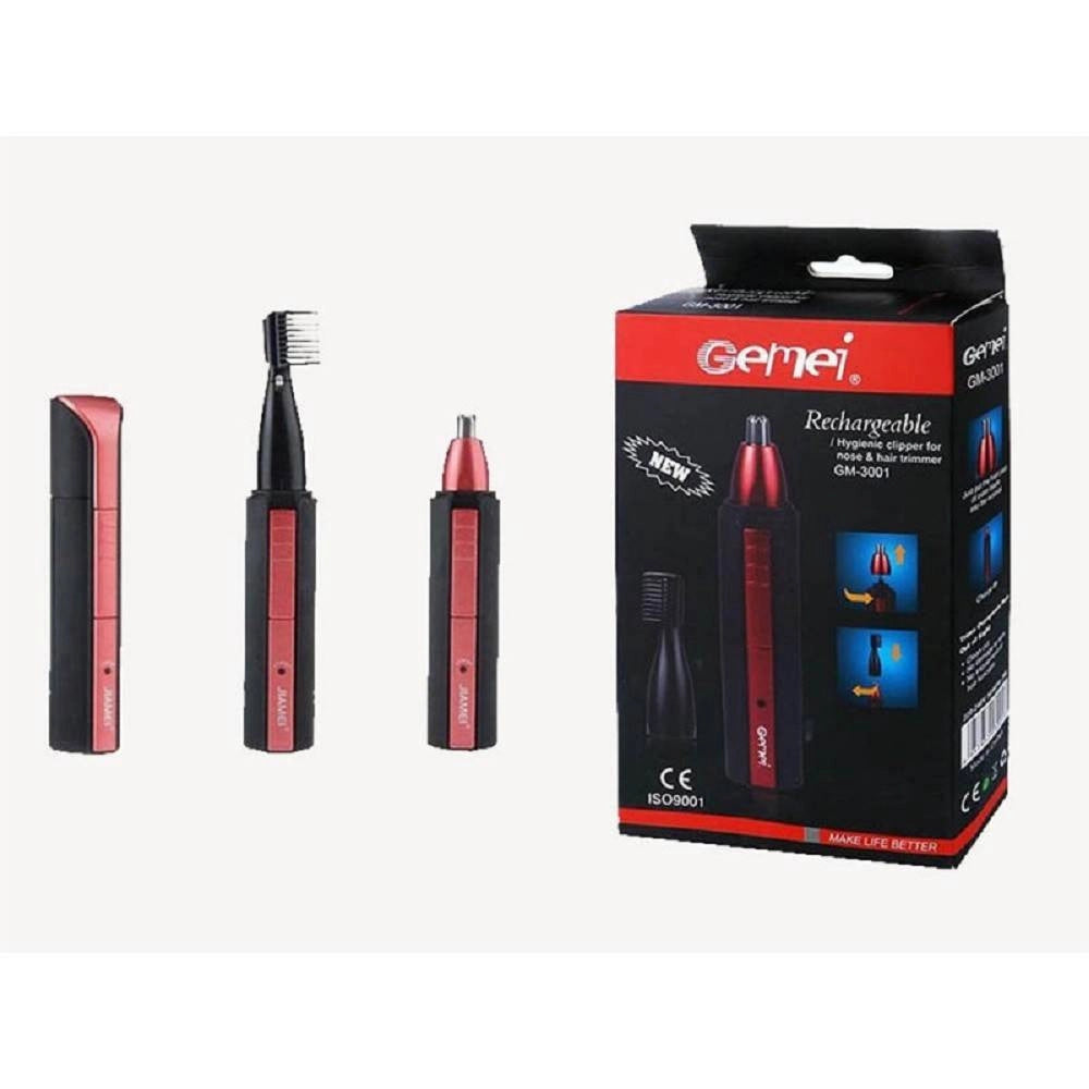 Trade Shop - Rifinitore Gm-3001 Trimmer Naso Portatile Regolabarba Sopracciglia Peli Orecchie -