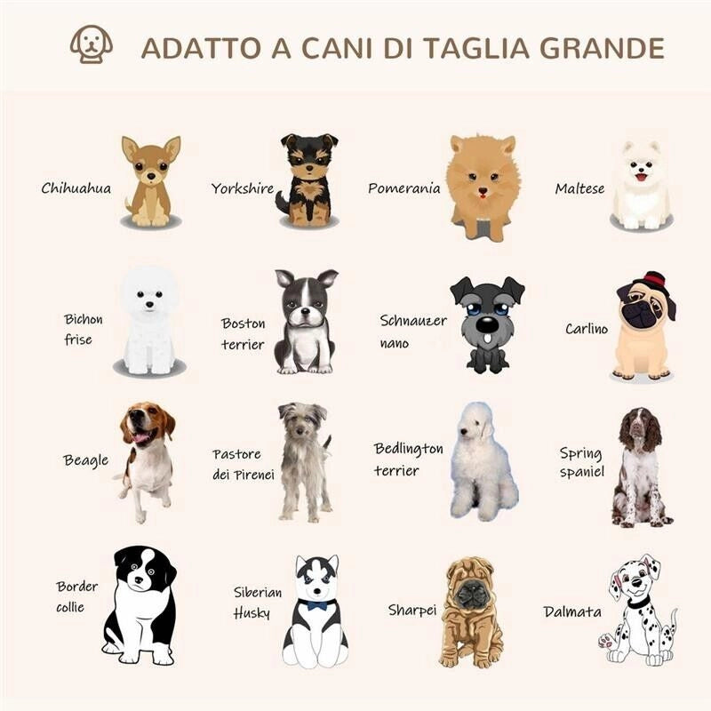 CUCCIA PER CANI E GATTI ROTONDA CON BORDI RIALZATI E CUSCINO, IMBOTTITO EFFETTO VELLUTO, F93X15CM, GRIGIA