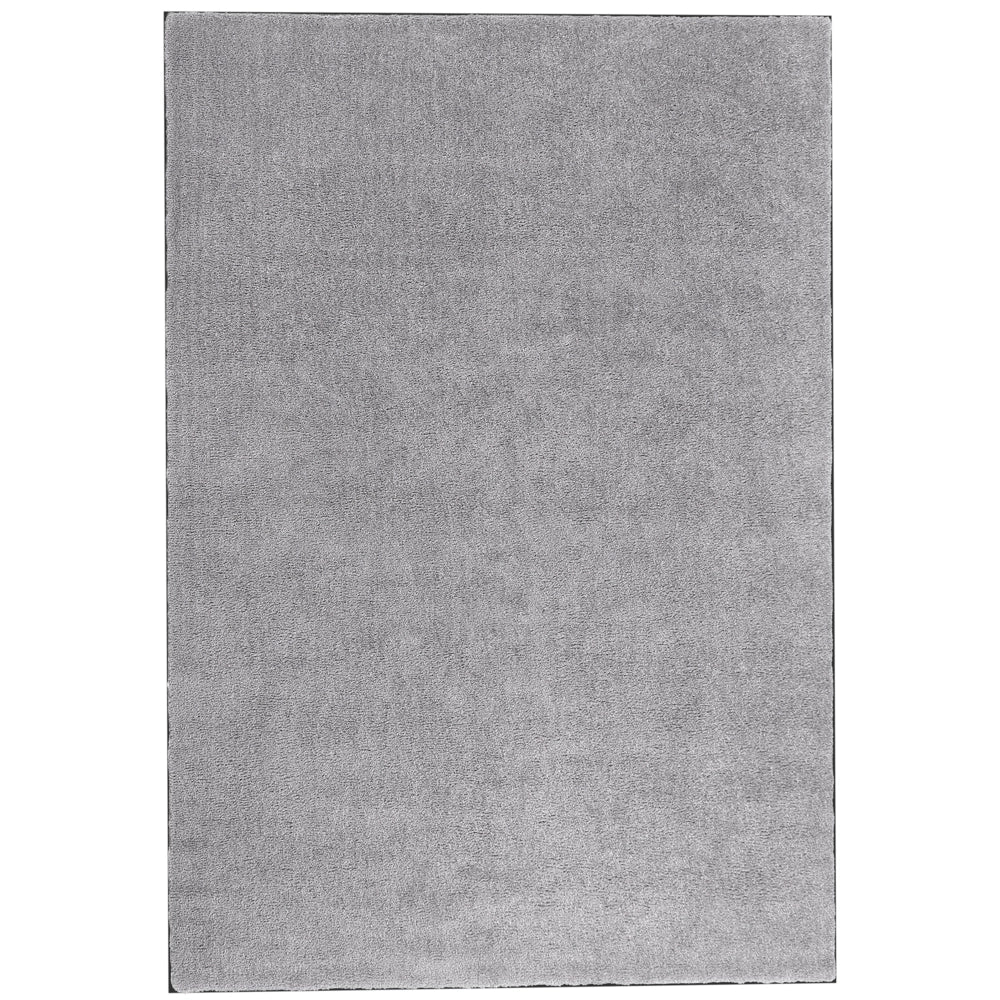 Tappeto Shaggy grigio chiaro 140 x 200 cm moderno tappeto rettangolare trapuntato a Pelo Lungo