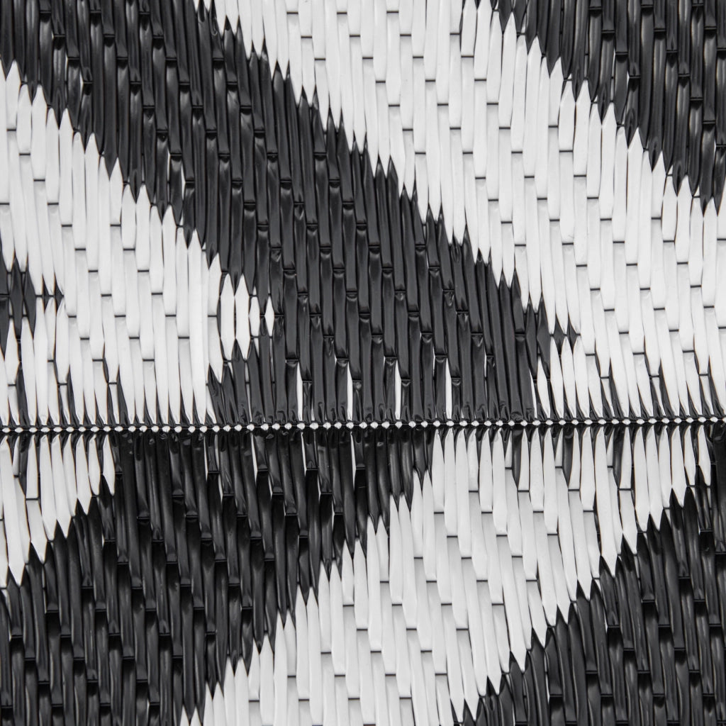 Tappeto da esterno reversibile ¨C zephmum ¨C nero e bianco 121x182 cm
