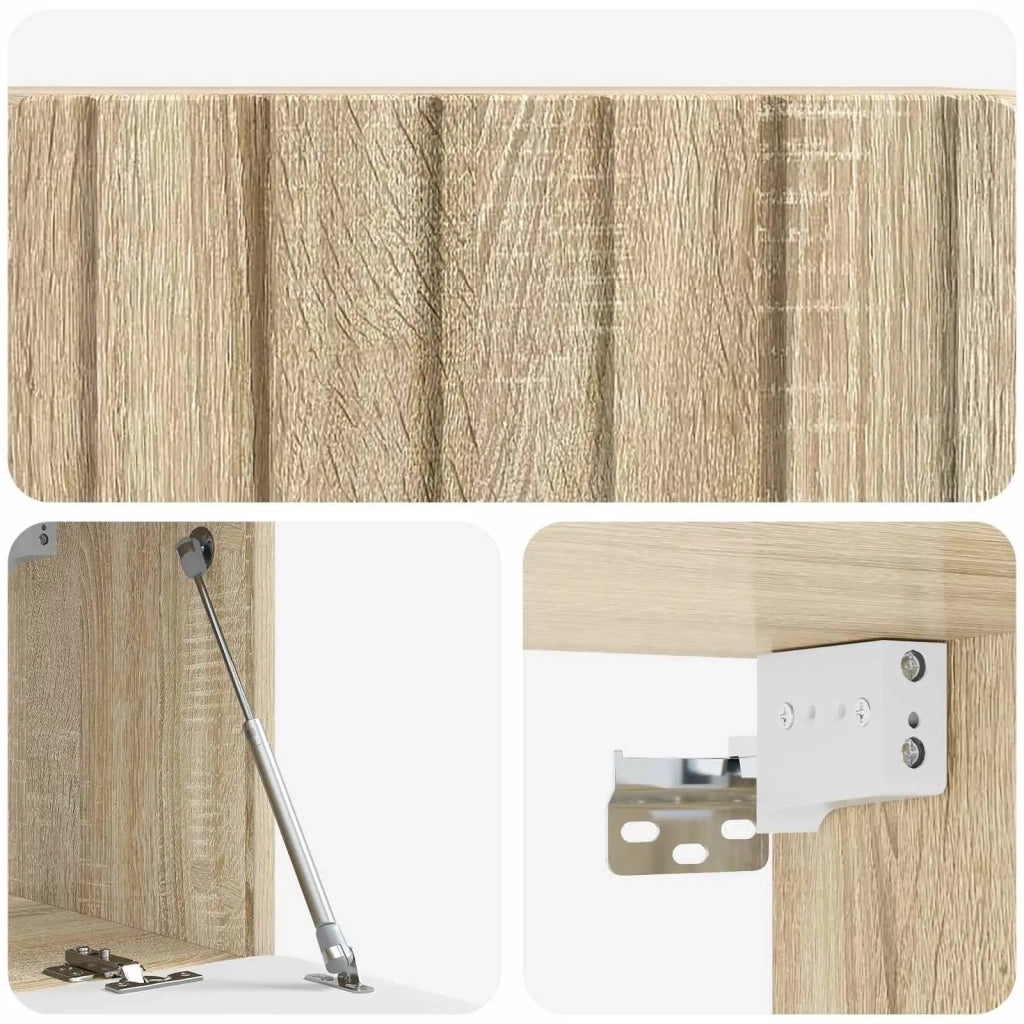 Mobile Porta TV da Muro Rovere Sonoma 78,5 x 31 x 30 cm 898377