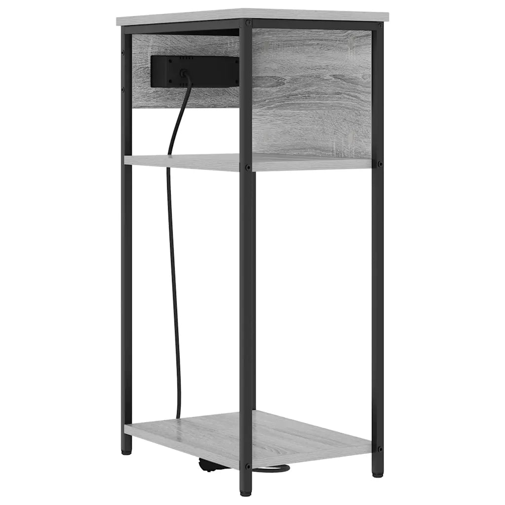 Comodino | Armadio da Notte | Mobiletto da notte Grigio Sonoma 41 x 28 x 76 cm