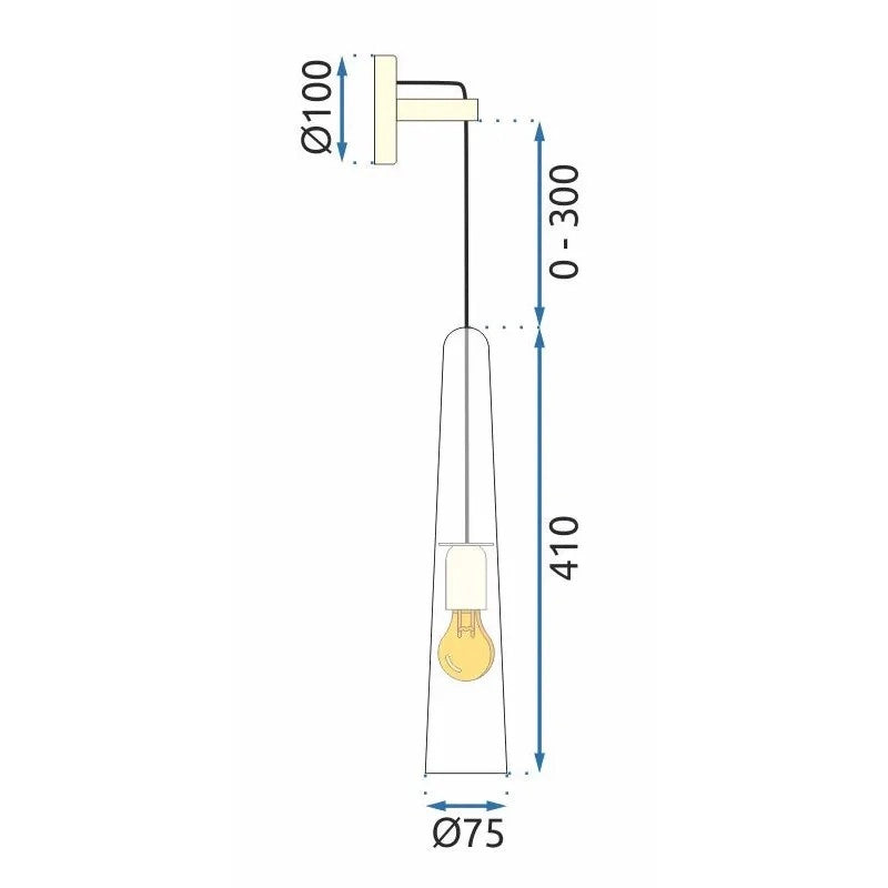 Lampada Da Parete APP896-1W Gold