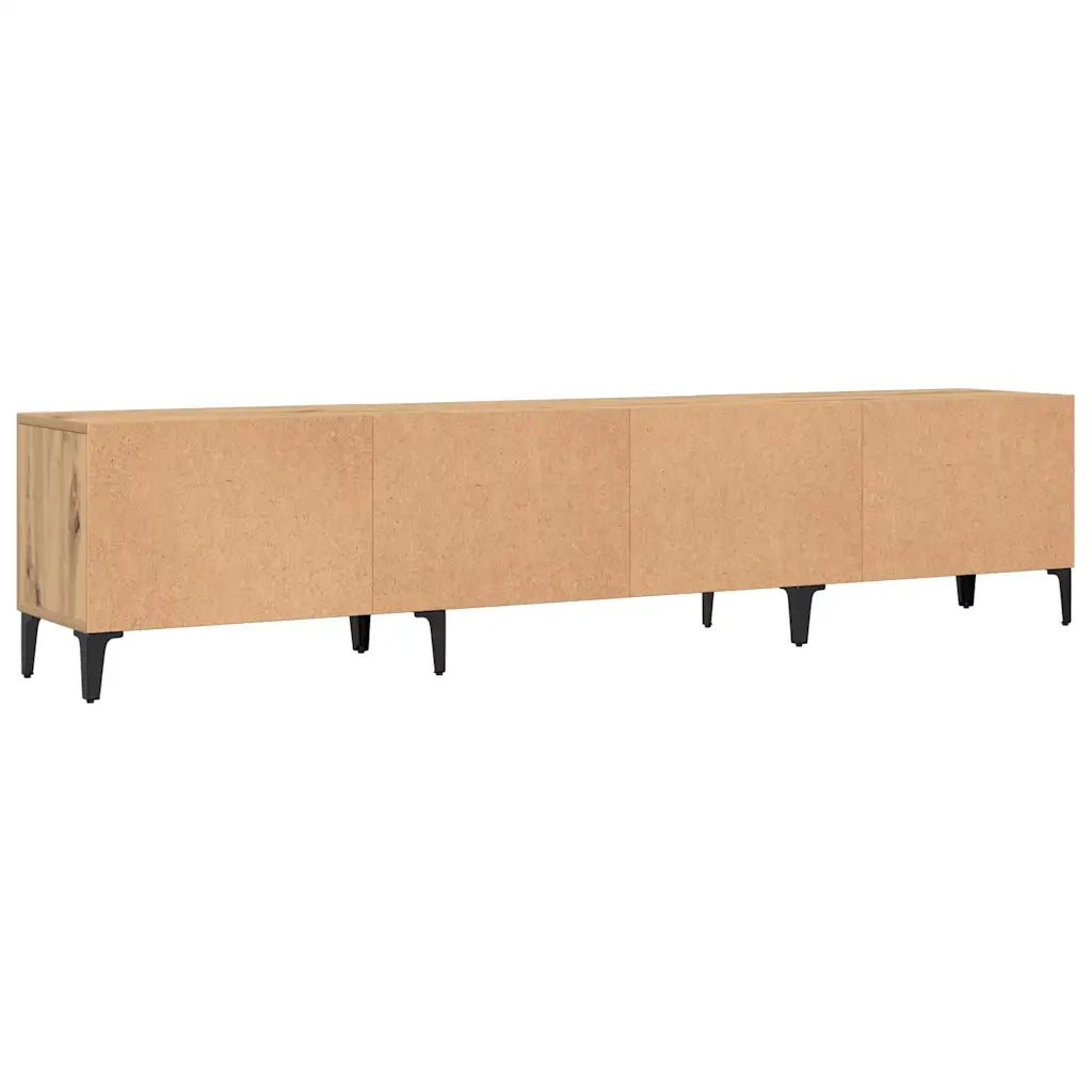 Mobile TV-Credenza per TV-Console TV Rovere Artigianale 180x31,5x40cm in Legno Multistrato
