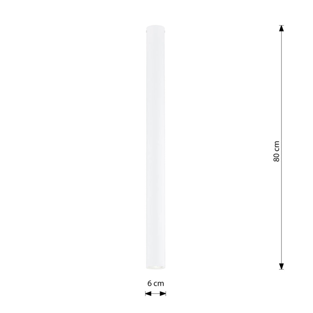 Spot da soffitto bianco tondo 80 cm GU10 8W Emibig