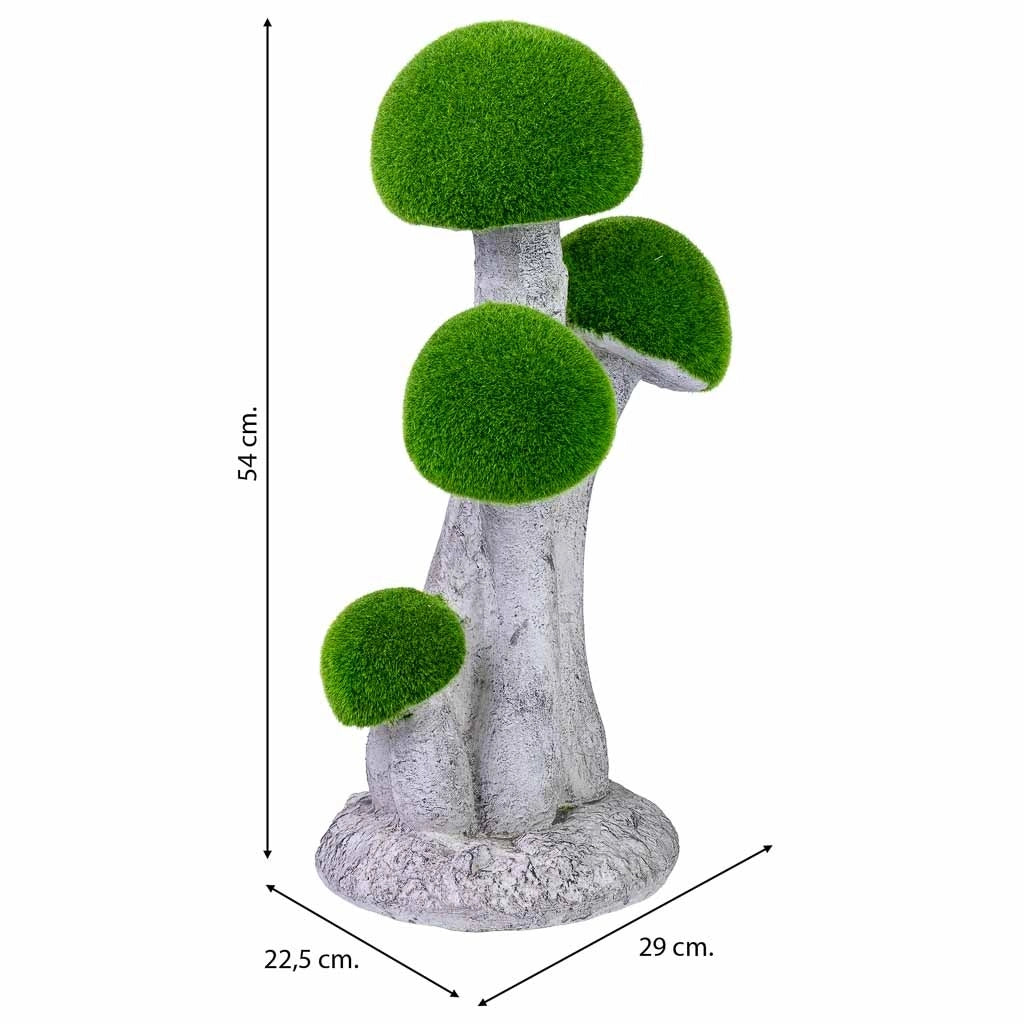Decorazione in metallo figura funghi 29x22,5x54h cm