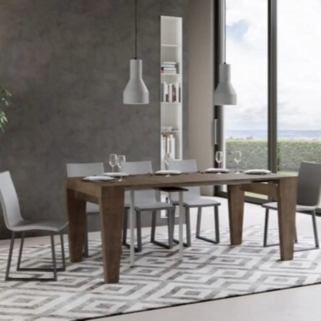 Consolle allungabile 90x40/196 cm Spimbo Small noce