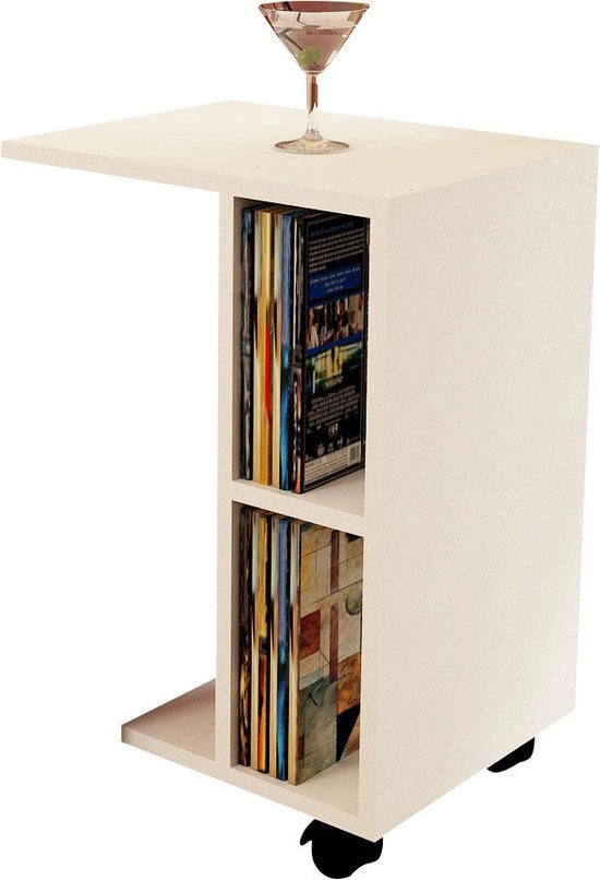 Tavolo accessorio - Stile Bianco - 45x65x35cm - Melamina Sostenibile