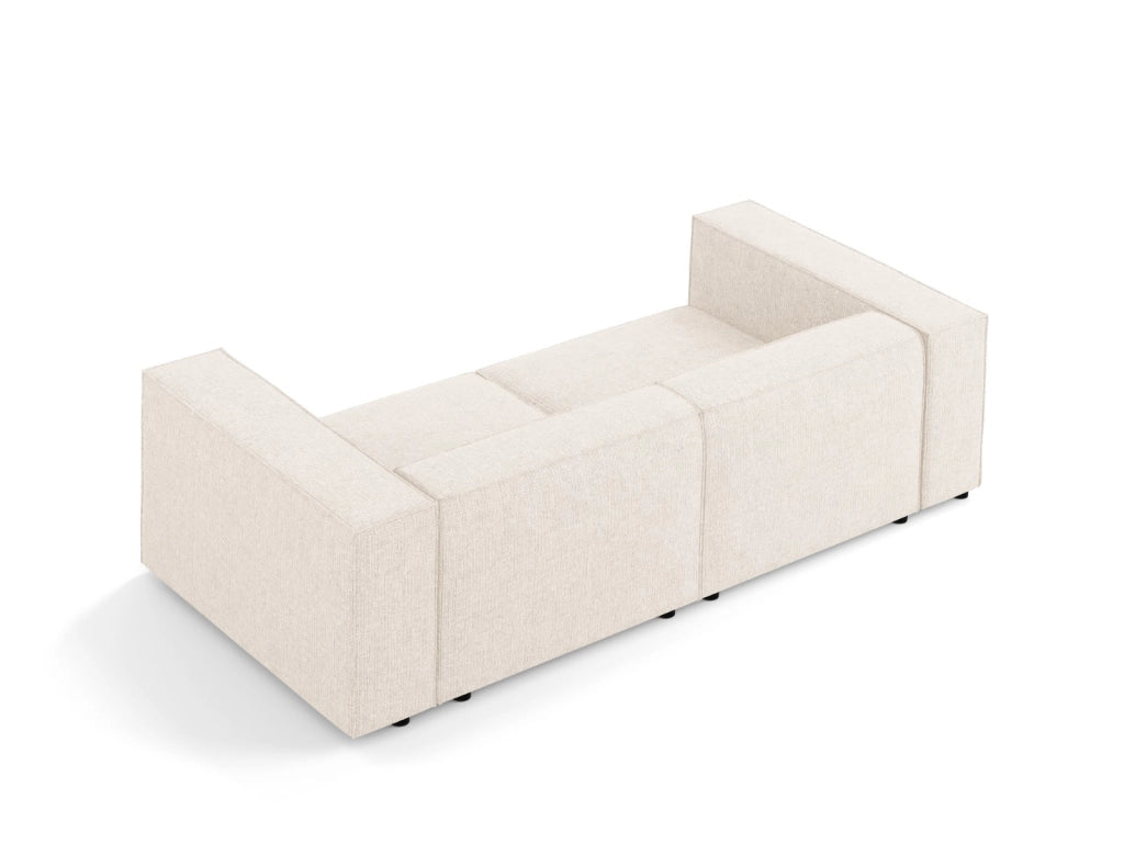 Cosmopolitan Design - Divano "Arendal" 3 posti in ciniglia beige chiaro 