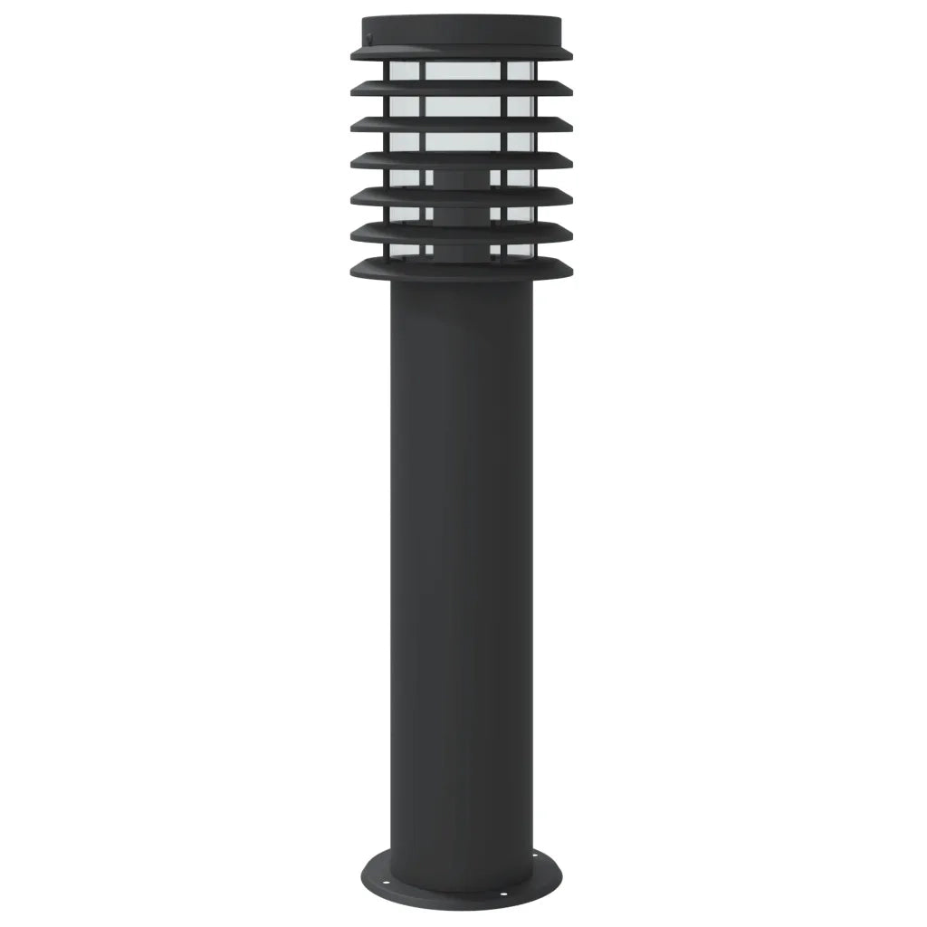 Lampada da Terra per Esterni Sensore Nera 60 cm in Acciaio CFW7483807