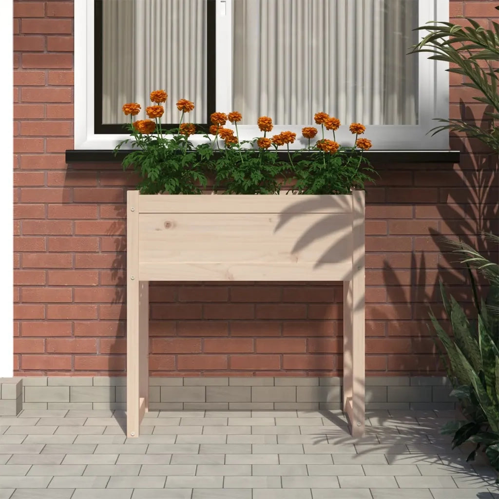 Fioriera | Cassetta per fiori | Vaso 78x40x81 cm in Legno Massello di Pino