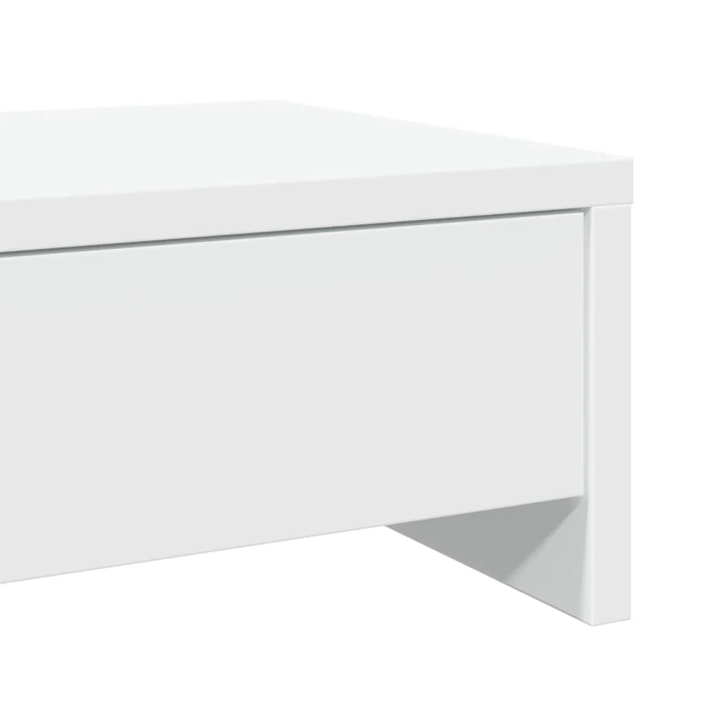 Supporto per monitor mobile da scrivania con cassetti legno ingegnerizzato bianco 02_0044934