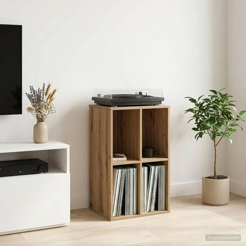 Mobile porta vinili Rovere Artigianale 44,5 x 36,5 x 74,5 cm 8012873