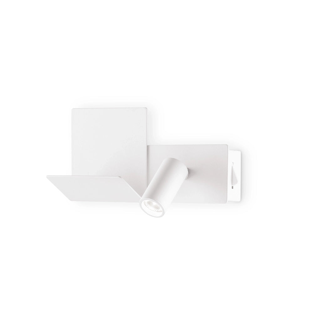 Applique Moderna Komodo-2 Metallo Bianco Led 4,5W 3000K Luce Calda