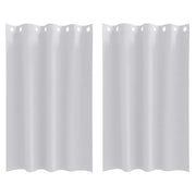 Tende Oscuranti | Tende Blackout con Anelli 2 pz Grigio Chiaro 175 x 140 cm