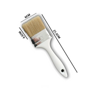 Pennello Pennellessa 6cm Multiuso: Setola Pura, Manico Ergonomico - Pittura, Vernici, Arti