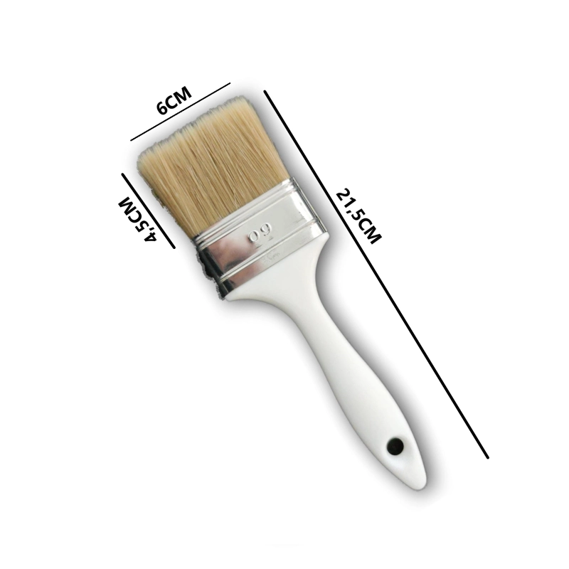 Pennello Pennellessa 6cm Multiuso: Setola Pura, Manico Ergonomico - Pittura, Vernici, Arti
