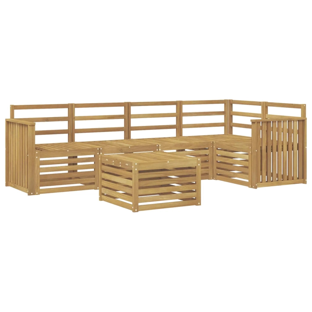 Set di divani da esterno 6 pcs Bianco 59 x 59 x 37 cm 3391869