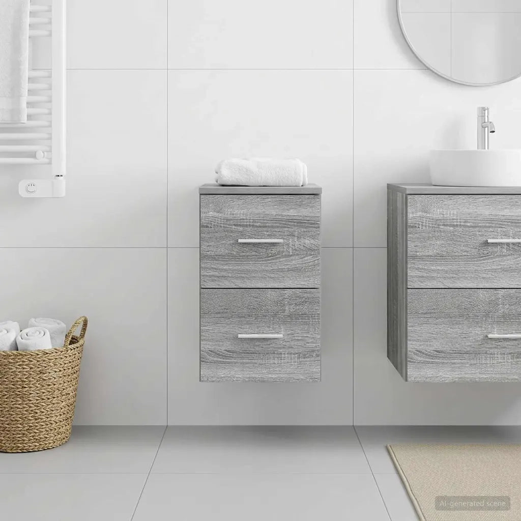 Armadio Bagno In-between Sonoma grigio 30 x 41 x 50 cm 890371