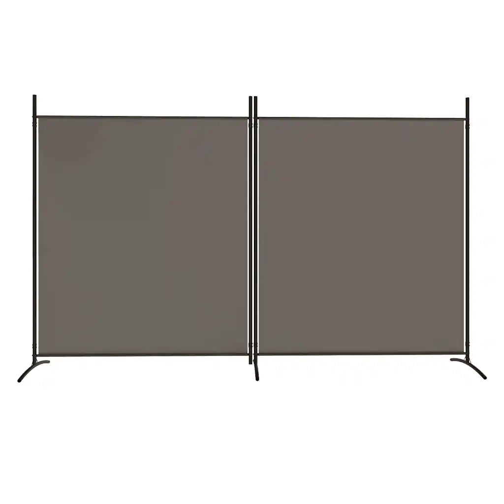 Divisorio a 2 Pannelli Antracite 348x180 cm Tessutocod mxl 73055