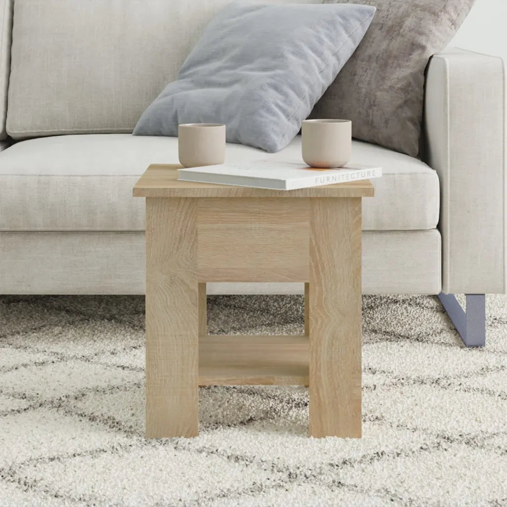 Tavolino da Salotto Rovere Sonoma 40x40x42 cm Legno Multistrato cod mxl 68073
