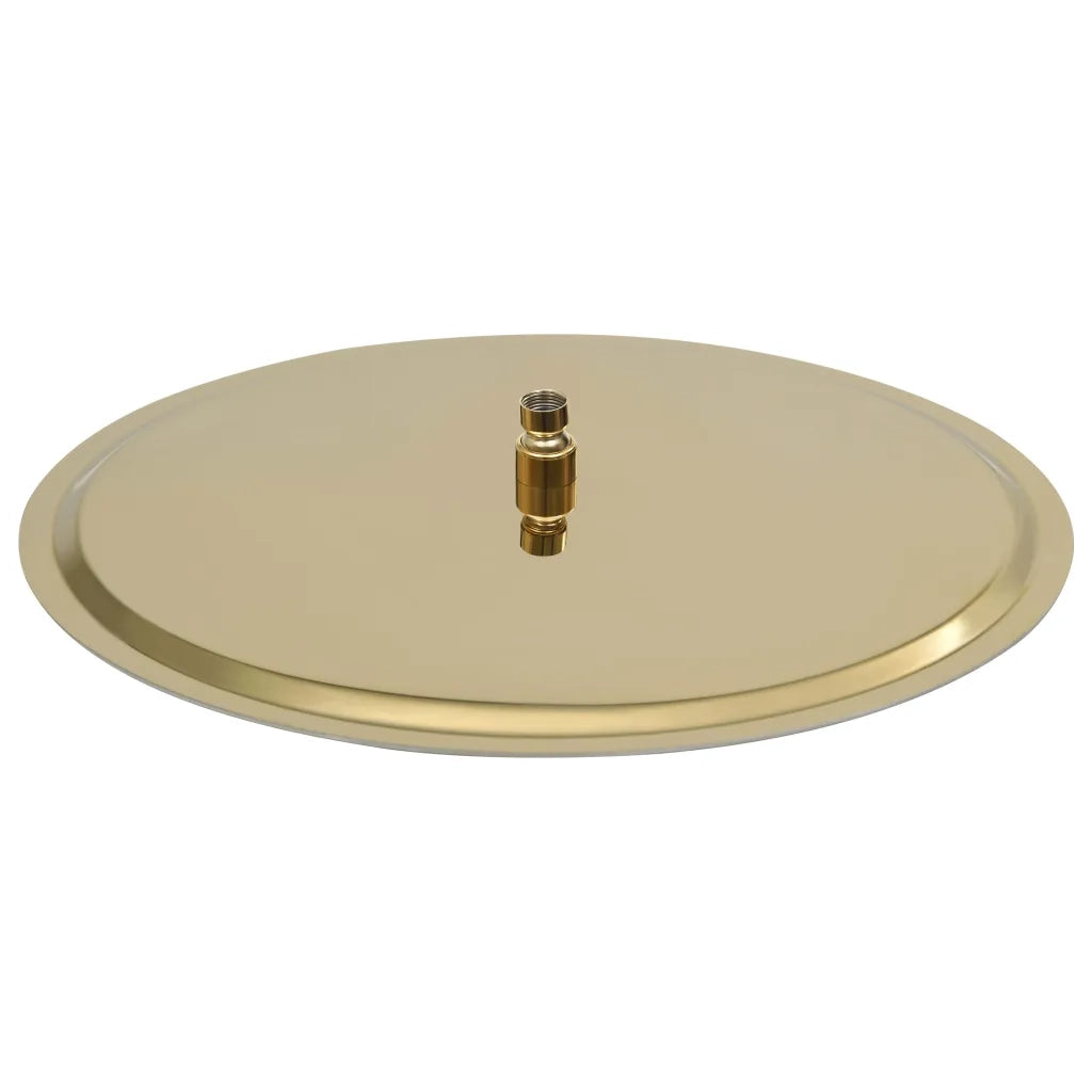 Testa Doccia a Pioggia in Acciaio Inox 50 cm Rotonda Oro 147707