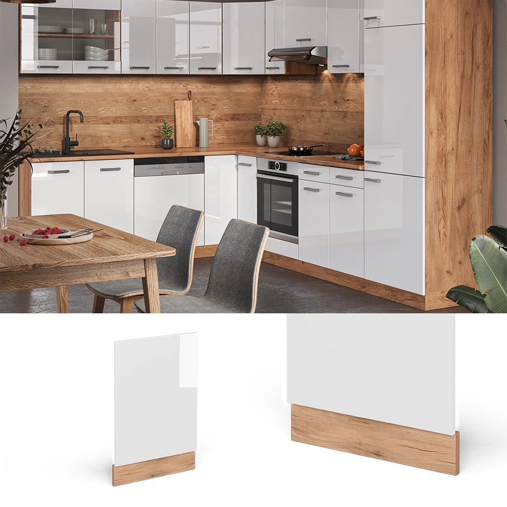 Vicco Pannello frontale Bianco lucido 45 cm senza piano di lavoro