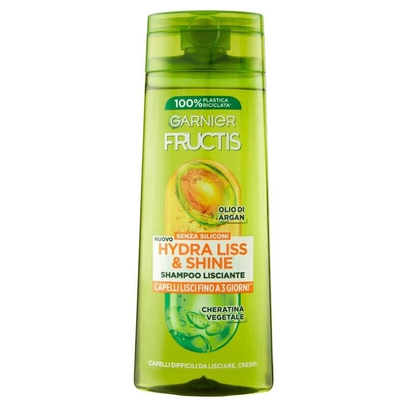 GARNIER FRUCTIS SHAMPOO LISCIANTE 250 ML HYDRA LISS&SHINE CAPELLI LISCI FINO A 3 GIORNI CON OLIO DI ARGAN