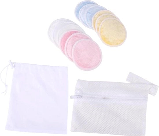 Bolster per bambini riciclabili | 14 pezzi | Pannoloni per bambini lavabili | Strisce per alimentazione | Strisce per rimozione trucco | Anti-schizzo | Biberon per neonati pannoloni lavabili