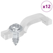 Clip per Striscia LED 12 pz Trasparente 23,8 x 7,3 x 4,3 mm CFW3641414