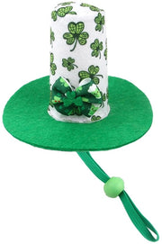 Cappello per cani Shamrock - Costume - Cintura per cani - Accessorio per animali domestici - Festa di San Patrizio - Adattabile - Cappello per animali domestici