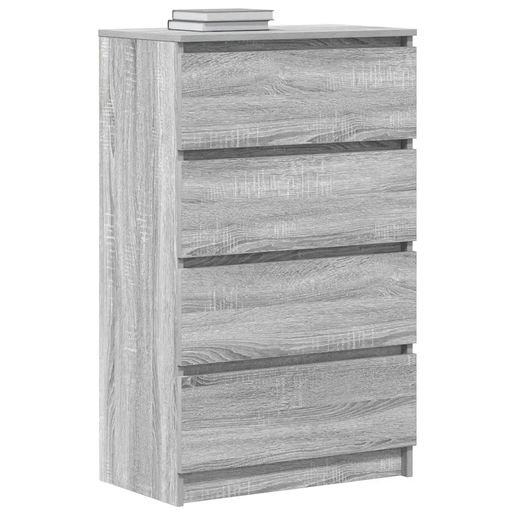 Credenza Grigio Sonoma 60x35x98,5 cm in Legno Multistrato 815076