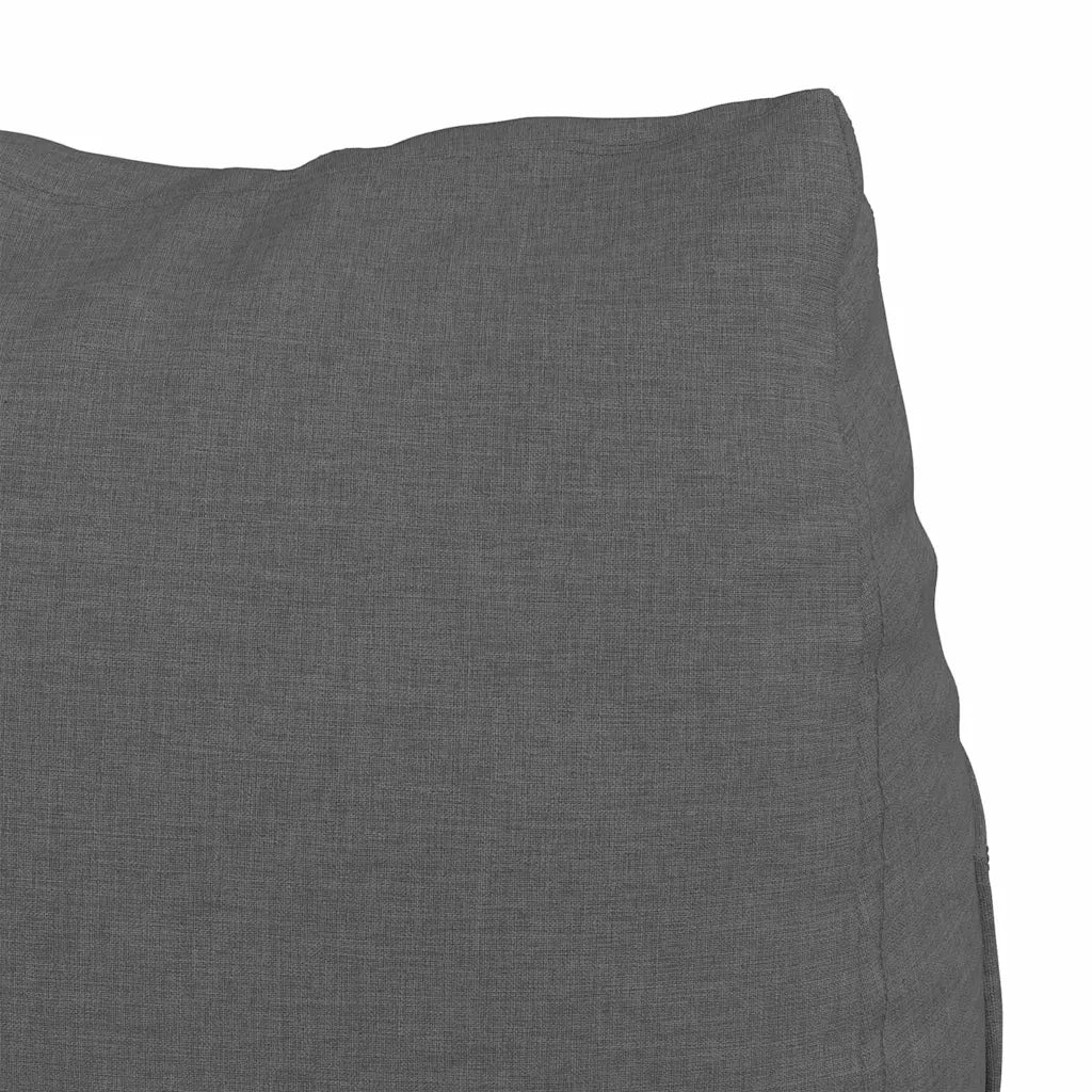 Cuscino per Schiena | Cuscino dorsale Grigio scuro 60 x 20 x 50 cm Tessuto