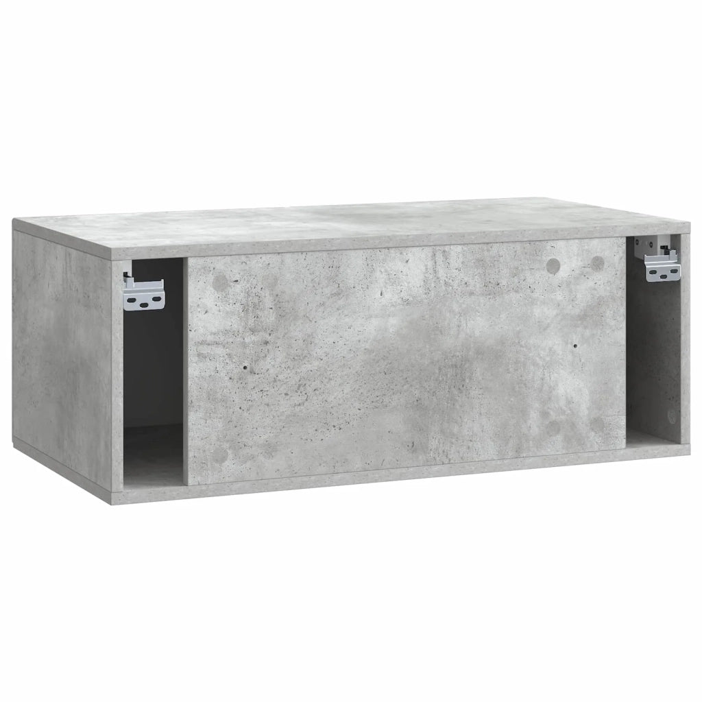 Mobile Porta TV da Muro Grigio Cemento 78,5 x 41 x 30 cm