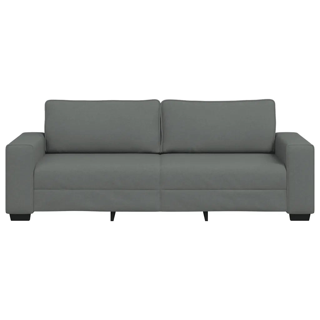 Divano a 3 Posti Grigio Chiaro 220x77x82 cm in Tessuto 4105177