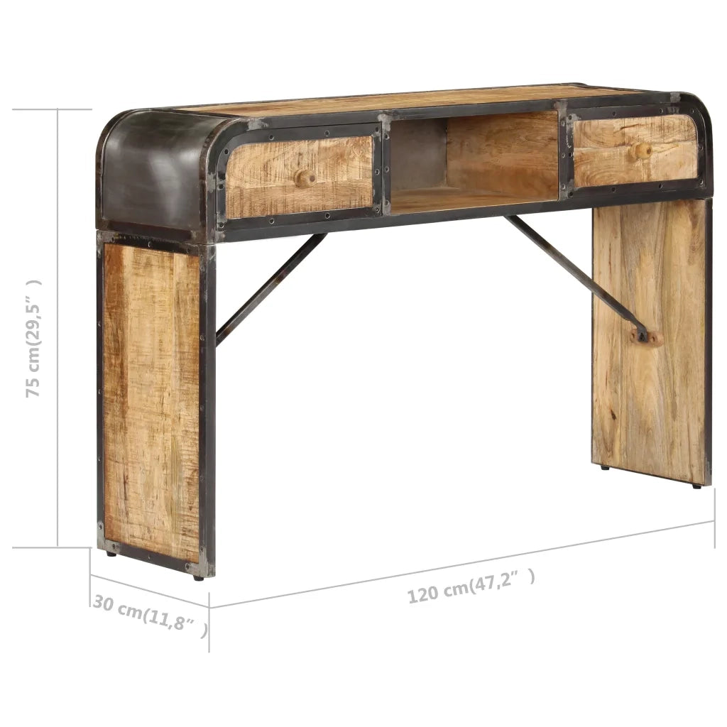 Credenza 120x30x75 cm in Legno Massello di Mango cod mxl 8825
