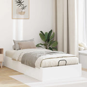 Letto ottomano Bianco 193 x 120 x 25 cm Truciolare