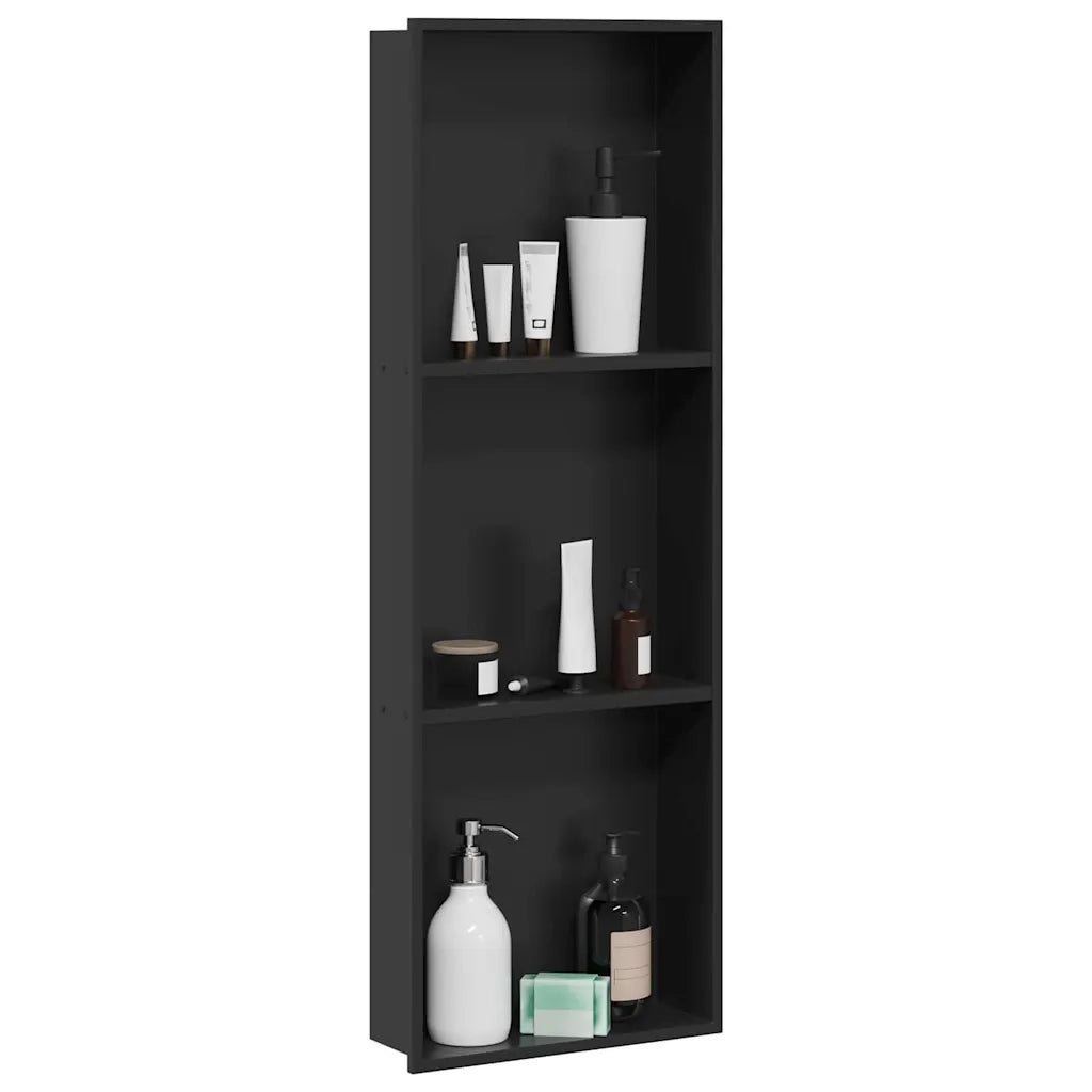 Nicchia per doccia Nero 92 x 32 x 10 cm Acciaio inossidabile CFW5211140