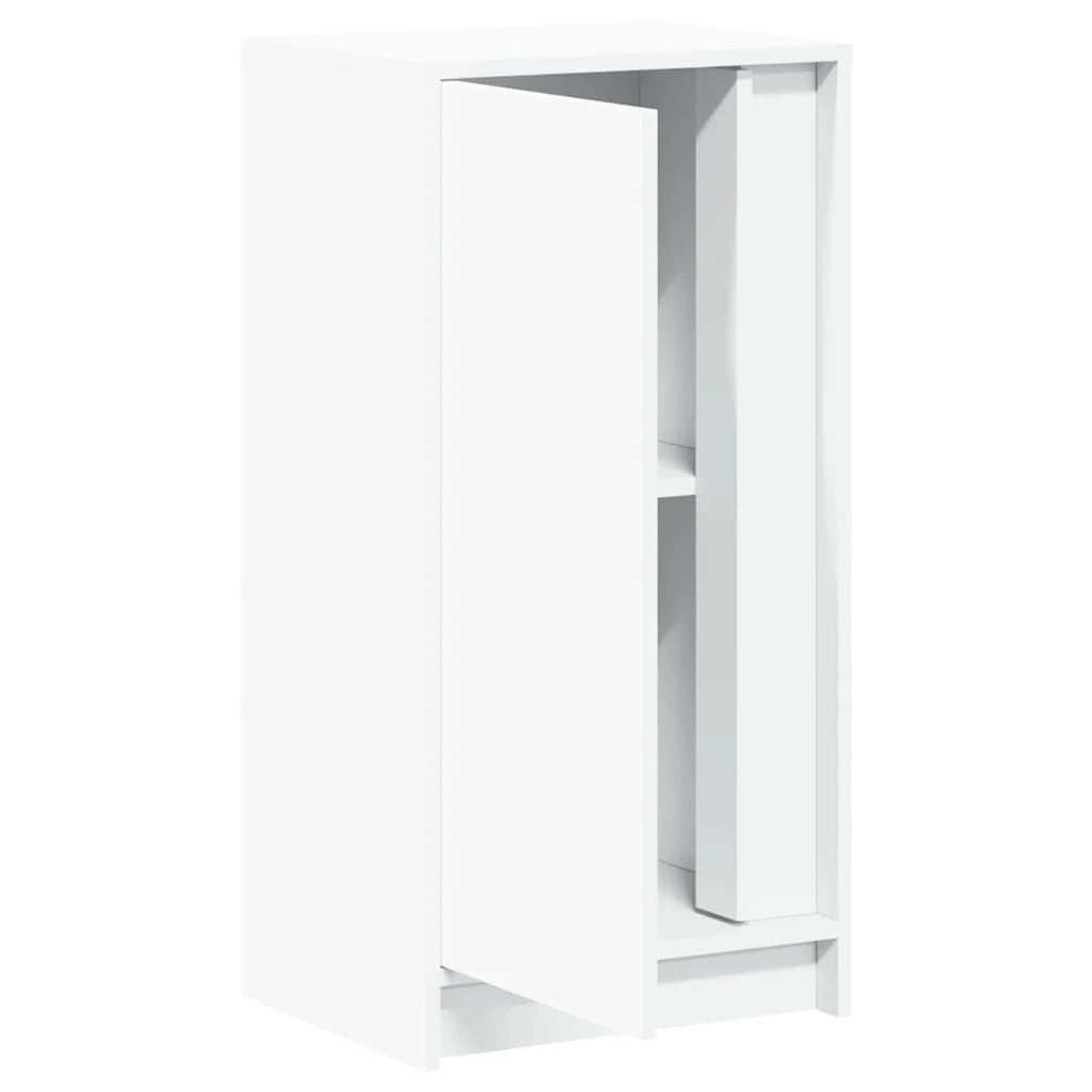 Buffet credenza cassettiera mobiletto mobile contenitore organizer per cucina soggiorno salotto con illuminazione a LED 42,5 x 34 x 85 cm legno ingegnerizzato bianco 02_0029772