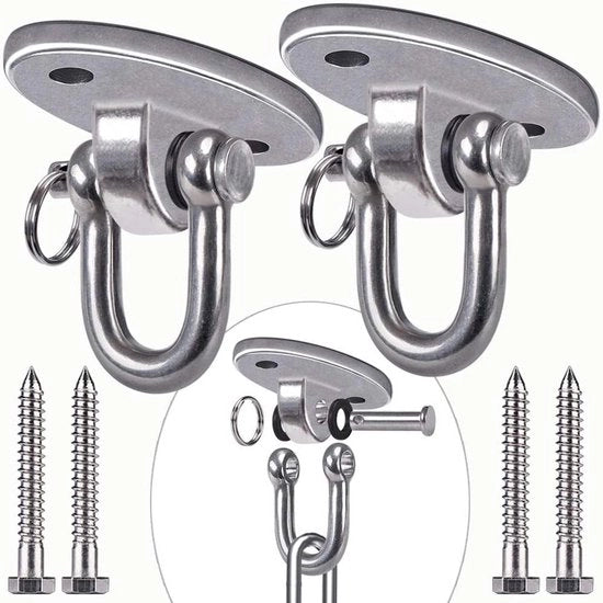 Hanger di carico oscillante pesante - Acciaio inossidabile - 2 pezzi