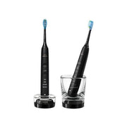 Philips diamondclean 9000 sonicare spazzolini elettrici sonici con app, confezione da 2 spazzolini neri hx9914/54
