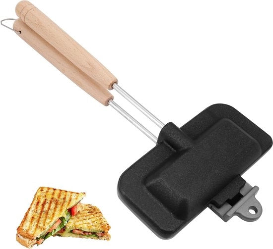 Frittelle di Pan per Campeggio - Piatti Rimovibili, Smaltimento a Contatto Zero - Formaggio Grigliato - Manici Termoresistenti