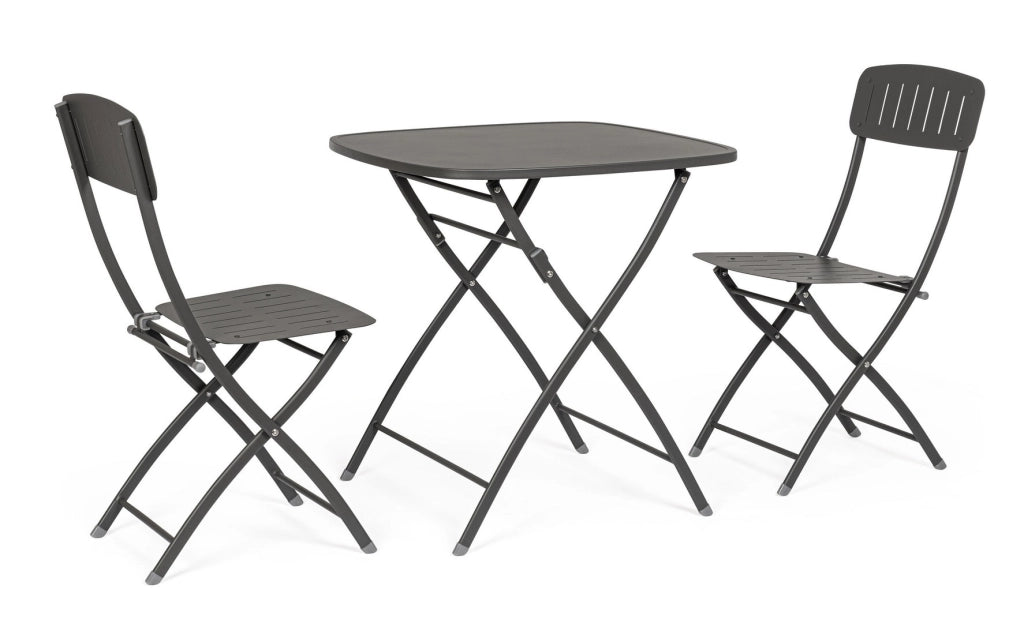 SET BISTROT YVONNE ANTRACITE 3PZ - BIZZOTTO