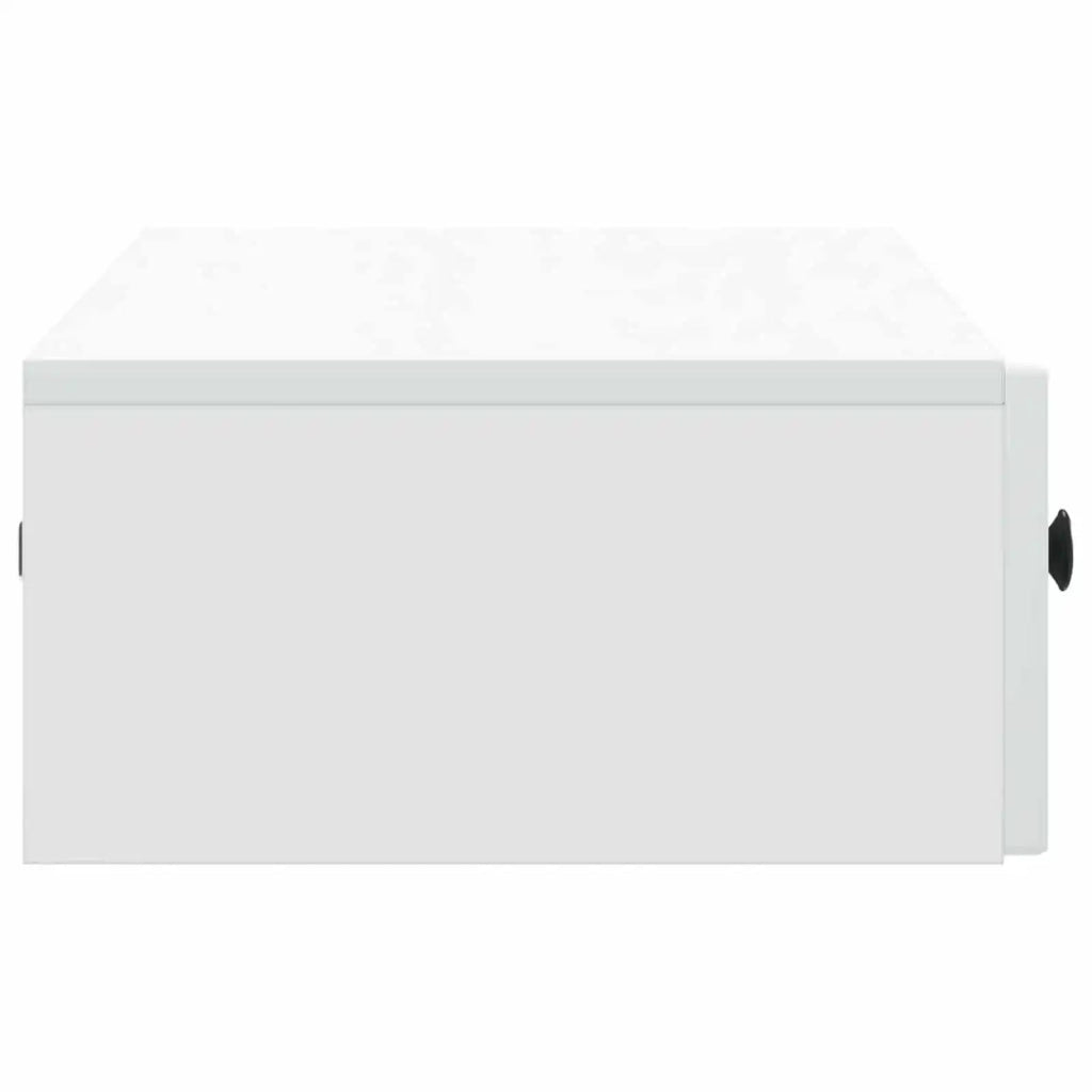 Tavolino da Parete Laterale Bianco 87,5 x 34,5 x 17 cm 897985
